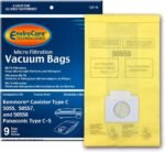 Envirocare Premium Replacement Multi-layer Micro Filtration Vacuum Bags Compatible with Kenmore Canister Vacuums Type C/Q. 5055, 50557 and 50558 Panasonic Type C-5, 9 pack - Image 2