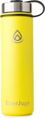 EverJugs Water Bottle - 22 Oz, Wide Mouth, Premium Stainless Steel Lid/Bottle, Double Walled Vacuum Insulated, Thermo Mug, Metal Flask, Leak Proof, Eco-Friendly - Image 2