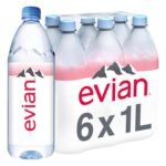 Evian Natural Spring Water, 1 L bottles, 6 pack - Image 2