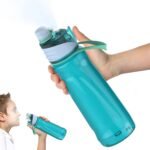 FEIJIAN Mist & Sip Water Bottle, 22oz, BPA-Free, Leakproof & Lightweight, Ideal for Fitness & Outdoor, Blue - Image 2