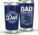 FUNITZ Tumbler For Dad Fathers Day - Best Dad Ever Tumbler - Daddy Birthday Gifts From Daughter, Son, Kids - Best Father Tumblers For New Father, Bonus Dad - Gifts For Papa Ideas 20oz Tumbler - Image 2