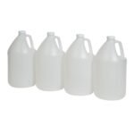 FastRack 4-Pack 1 Gallon Water Bottle Plastic Jug Container with Lid | White Food Grade Gallon Water Jug, BPA-Free, Leak-Proof Pitcher With Lid Fermentation, Brewing, Storage & More - Image 2