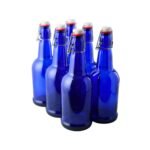 FastRack Swing Top Glass Bottles |33 oz – Pack of 6 | Blue Flip Top Glass Bottles for Home Brewing, Carbonated Drinks, Kombucha, Fermentation, Water | Food Grade – ECO Friendly - Image 2