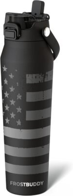 Frost Buddy 32oz Bottle Buddy with Straw & Chug Lid | Leak-Proof Stainless Steel | 24-Hours Cold | Sweat-Proof, Cup Holder Friendly | Ideal for Gym, Travel, Sports & Everyday Hydration - Image 2