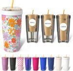 Frost Buddy Togo Buddy 30 oz Stainless Steel Vacuum Insulated Tumbler To Go Coffee Cup - Iced Coffee Cups, Iced Coffee Sleeve, Travel Mug, Thermal Cup for Hot & Cold Drinks, Dunkin Cup (mothernature) - Image 2