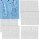 Fullhawl 6 Sheets UV DTF Cup Wrap Letters for Bridesmaid Gifts Custom Transfer Letter Stickers Waterproof Vinyl Name Decal for Glass Cup Tumbler DIY Wedding Bridal Shower Bachelorette(White) - Image 2