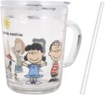 Fzy.bstim Kids Straw Cup with Lid and Handle, 12 oz Glass Tumbler | with Scale for Water, Tea, Milk Coffee | for children - Image 2