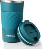 GEMFUL 17oz Travel Coffee Mug To Go Cup with Lid Stainless Steel Insulated Reusable Tumbler Leak Proof Coffee Lovers Gifts for Hot Cold Drinks Women Men Office Car (Blue) - Image 2