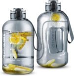 GIFUBOWA 3l Goal Large Water Bottle with Handle BPA Free Leakproof Motivational Big Sports Capacity Drink Jug - Image 2