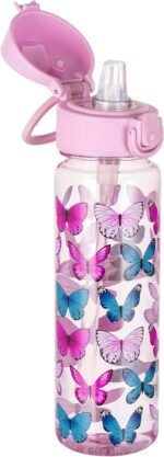GOPPUS 17oz Kids Water Bottle for School -Straw, Leak-Proof Tritan Sports Bottle Time Marker Reusable for Girls Boys - Image 2