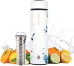 GROSCHE Chicago EXTRA LONG INFUSER - SOFT TOUCH - Tea and Fruit Infuser Water Bottle - Double Walled Vacuum Insulated Stainless Steel Flask | Hot & Cold Tea Infuser Bottle - Image 2