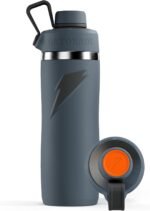 Gatorade 'Overtime' 32oz Stainless Steel Water Bottle, Twist Cap, Grey - Image 2