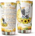Gift for Best Friend - Best Friend Tumbler - Gifts for Bestie Women - Bestie Cup - Gifts for Best Friend Woman on Birthday, Christmas - To My Best Friend Coffee Mug - Bestie Tumbler 20 Oz - Image 2