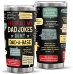 Gifts for Dad from Daughter Son Kids Wife - 20oz Tumbler with Lid Fathers Day Dad Gifts for Men Adults Grandpa Husband Papa Stepfather Funny Present Ideas Birthday Christmas Thankgiving - Image 2