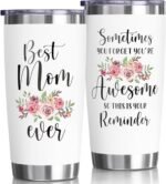 Gifts for Mom, Christmas Gifts from Daughter Son, 20 OZ Insulated Tumbler Best Mother Birthday Gift for Mama Mother-in-Law Wife Women, Unique Awesome New Mom Gift for Wife from Husband Insulated Cup - Image 2