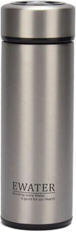 Glass Liner Vacuum Flask Stainless Steel Water Bottle Insulated Travel Coffee Mug,11oz,9oz Available(11oz, Stainless Steel) - Image 2