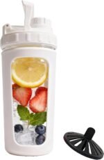 Glass Shaker Cup Odorless BPA Free– Glass Shaker Bottle for Protein 26oz Durable Borosilicate Glass, Leak-Proof & BPA-Free – Ideal for Creamy Protein Shakes, Smoothies & Workout Drinks (White) - Image 2