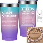Grifarny Chaos Coordinator Tumbler Mug, Christmas Thank You Gifts for Women, Employee Teacher Appreciation Gifts, Boss Day Gift, Gift for Coworker, Administrative Assistant, Supervisors, Secretary - Image 2