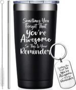 Grifarny Valentines Day Gifts for Him - Birthday Thank You Gift for Men - Inspirational, Christmas Gifts for Best Friends Male, Coworker, Son, Boss - Sometimes You Forget You're Awesome Tumbler 20oz - Image 2
