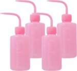 Grosun 4 Packs Tattoo Wash Bottle Water Squirt Squeeze Diffuser Bottles (Pink, 250ml) - Image 2