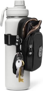 Gym Water Caddy with Phone Holder, Water Bottle Sleeve Bag with Pocket for Cards, Keys, Wallet, Gym Bottle Accessories for Men Women - Image 2