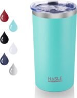 HASLE OUTFITTERS 12 oz Skinny Tumbler, Stainless Steel Insulated Slim Tumbler with Lid, Reusable Double Wall Travel Coffee Mug, Durable Powder Coated Travel Water Cup(Mint Green,1) - Image 2