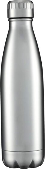 HASLE OUTFITTERS 17oz Stainless Steel Water Bottles, Vacuum Insulated Water Bottles Double Walled Reusable Metal Sports Water Bottles Keep Drinks Hot and Cold, Stainless, 1Pack - Image 2