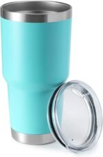 HASLE OUTFITTERS 30oz Stainless Steel Tumbler, Double Wall Vacuum Insulated Travel Mug Tumbler, Durable Insulated Coffee Mug, Gift Box Set (Light Green, 1) - Image 2