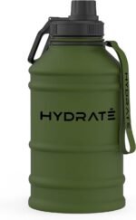 HYDRATE Stainless Steel 74 Oz Water Bottle - Camo - BPA-free Metal Gym Water Bottle - Convenient Nylon Carrying Strap and Leak-Proof Screw Cap - Various Color Options - Image 2