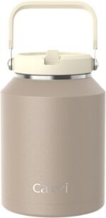 Half Gallon Insulated Water Bottle with Flip Straw, Vacuum Insulated Stainless Steel Jug with Top Handle, Leak-Proof Lid, Sweat-Free, Wide Mouth, Keeps Ice Cold up to 34 Hours - Image 2