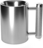 Heavy Mug 18LB 10 oz - Stainless Steel Cup | Durable Weightlifting Plate Design | Gym, Workout, and Coffee Enthusiast Gift | BPA-Free Sports Bottle - Image 2