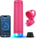 Hidrate Spark PRO 2 – Smart Bottle with Drink Reminders & Water Tracking, Great Holiday Gift for New Year Resolutions – 21oz – Syncs with Apple Health, Fitbit, Smart Rings & Watches - Bundle Flamingo - Image 2