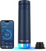 Hidrate Spark PRO 2 – Smart Bottle with Drink Reminders & Water Tracking, Great Holiday Gift for New Year Resolutions – 21oz – Syncs with Apple Health, Fitbit, Smart Rings & Watches - Straw Navy - Image 2