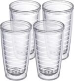 Homestead Choice 16oz Insulated Tumblers Plastic Keeps Drinks Cold & Hot, 4pack Double Walled Clear Insulated Drinking Glasses Cup, BPA-Free, Dishwasher Safe Reusable, Camping, Travel, Kitchen, Party - Image 2