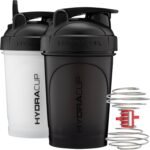 Hydra Cup - 2 Pack - 20oz Shaker Bottles | Protein Shaker Cups with Whisk Ball, Leak-Proof, Carry Handle | BPA-Free Gym Mixer for Protein Powder, Mixing Supplements - Image 2