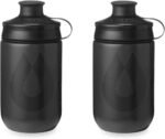 HydraPak | Polar Bottle - Breakaway Muck Mountain Bike Water Bottle 2-Pack - High Flow, Cycling & Sports Squeeze Bottle with Dust Cover (Charcoal, 440ml/15oz) - Image 2