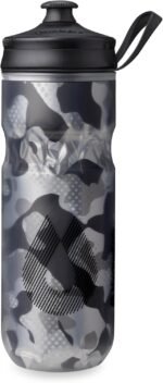 HydraPak | Polar Bottle - Polar Sport Insulated Water Bottle - BPA-Free, Sport & Bike Squeeze Bottle with Handle (Contender Black, 600ml / 20oz) - Image 2