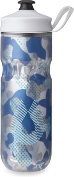 HydraPak | Polar Bottle - Polar Sport Insulated Water Bottle - BPA-Free, Sport & Bike Squeeze Bottle with Handle (Contender Blue, 600ml / 20oz) - Image 2