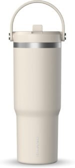Hydrapeak Nomad 32 oz Tumbler with Handle and Straw Lid, Leakproof, Double Insulated, 32oz Cup Stainless Steel (Stone) - Image 2
