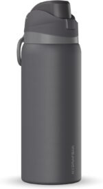 Hydrapeak Oasis 32 oz Water Bottle with Chug Lid, Stainless Steel Insulated Water Bottle For Men and Women, Grey Matter - Image 2
