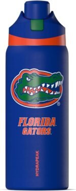 Hydrapeak Officially Licensed Florida Gators Oasis 32 oz Water Bottle with Chug Lid Push Button, Stainless Steel Water Bottle No Straw, 32 oz Insulated Water Bottle - Image 2