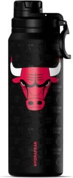 Hydrapeak x NBA Officially Licensed Chicago Bulls 26 oz Active Water Bottle with Chug Lid and Handle Reusable Stainless Steel Double Wall Insulated Sports Gift - Image 2