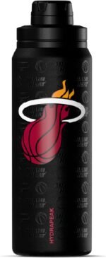 Hydrapeak x NBA Officially Licensed Miami Heat 26 oz Active Water Bottle with Chug Lid and Handle Reusable Stainless Steel Double Wall Insulated Sports Gift - Image 2
