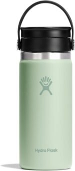 Hydro Flask Flex Sip Coffee Tumbler – Insulated Stainless Steel, Non Spill, Leak Proof Travel Coffee Cup 16 Oz Aloe Green - Image 2