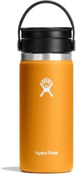 Hydro Flask Flex Sip Coffee Tumbler – Insulated Stainless Steel, Non Spill, Leak Proof Travel Coffee Cup 16 Oz Fossil Brown - Image 2