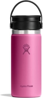 Hydro Flask Flex Sip Coffee Tumbler – Insulated Stainless Steel, Non Spill, Leak Proof Travel Coffee Cup 16 Oz Reef Pink - Image 2