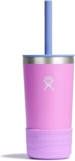 Hydro Flask Kids 12 Oz Tumbler with Lid and Straw for School - Insulated Stainless Steel in Anemone - Image 2
