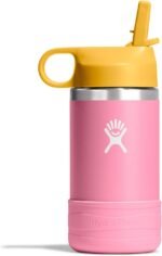 Hydro Flask Kids Water Bottle for School - Stainless Steel and Insulated with Straw Cap - 12 Oz Dahlia - Image 2