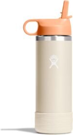 Hydro Flask Kids Water Bottle for School - Stainless Steel and Insulated with Straw Cap - 18 Oz Coconut - Image 2