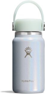 Hydro Flask Micro Bottle - Leak Proof Purse or Pocket Flask - Insulated Mini Water Bottle 6.7 Oz Glimmer Blue - Image 2